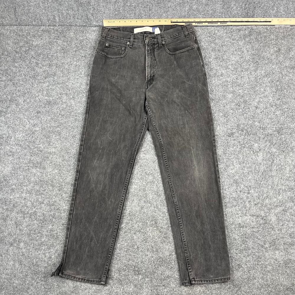 GAP Jeans Mens Size 34x32 Black Easy Fit Straight‎ Leg Casual Classic Denim